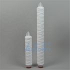 5 la herida PP de la secuencia del filtro de agua del RO del aceite del micrón 25um 50um filtra cartuchos