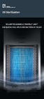 Hogar Ion Purifier With Ultraviolet Rays negativo de la pantalla LCD