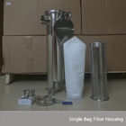 Cárter del filtro del micrón de la base 89m m 0.1um 0.22um del PTF del vino de la leche de la bebida