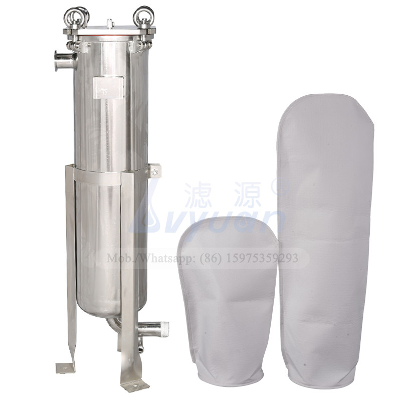 5 micrones 304 de bolso del filtro de acero inoxidable de los cárteres para el sistema de tratamiento líquido del agua