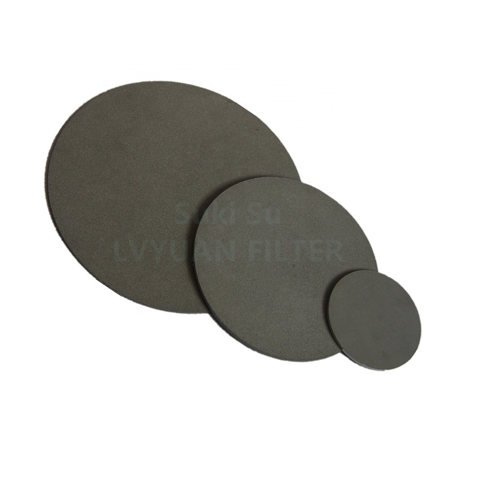 disco poroso sinterizado titanio del filtro del polvo de metal de la placa de filtro de 50m m 60m m
